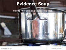 Tablet Screenshot of evidencesoup.com